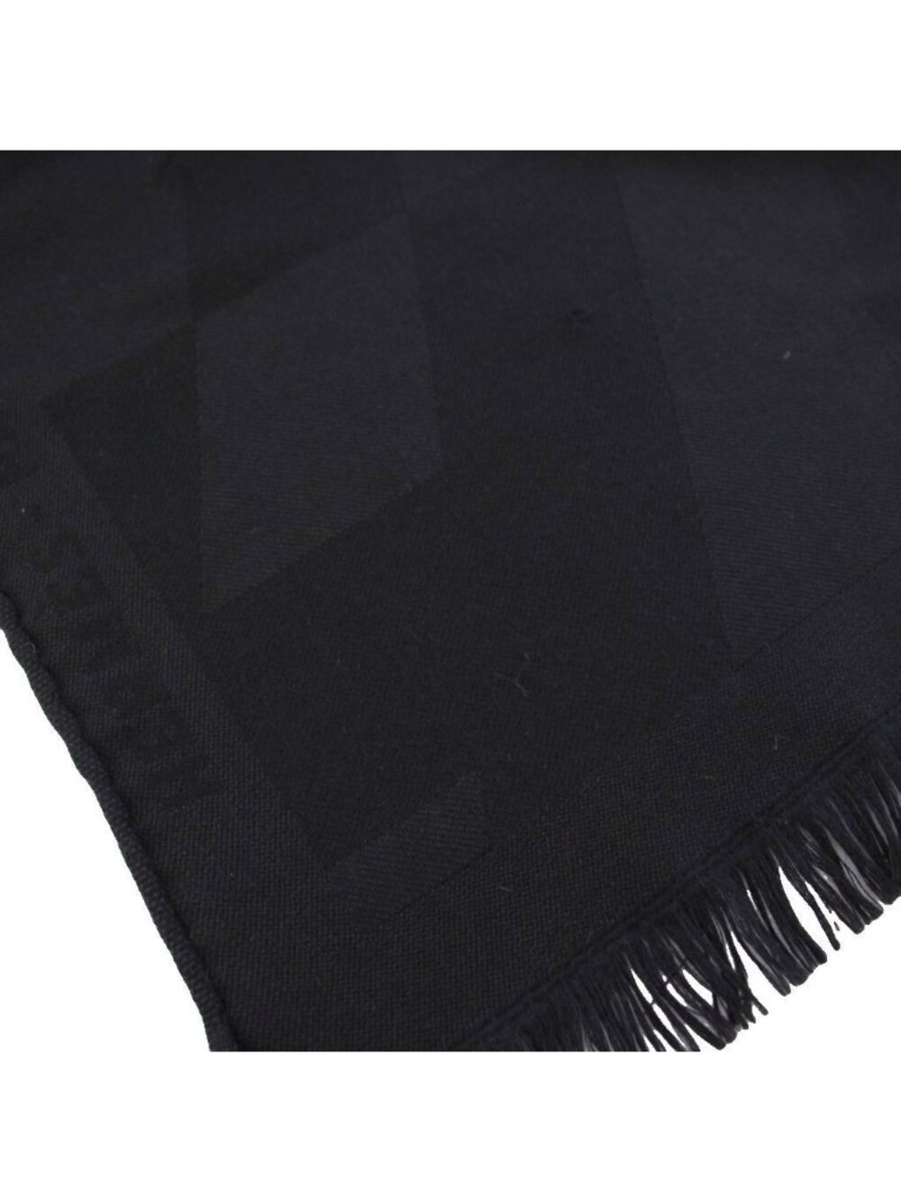 Hermes Shawl Large All Over Print Black Scarf - Picture 6 of 6